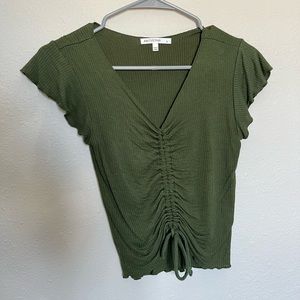 Green Cinched Top
